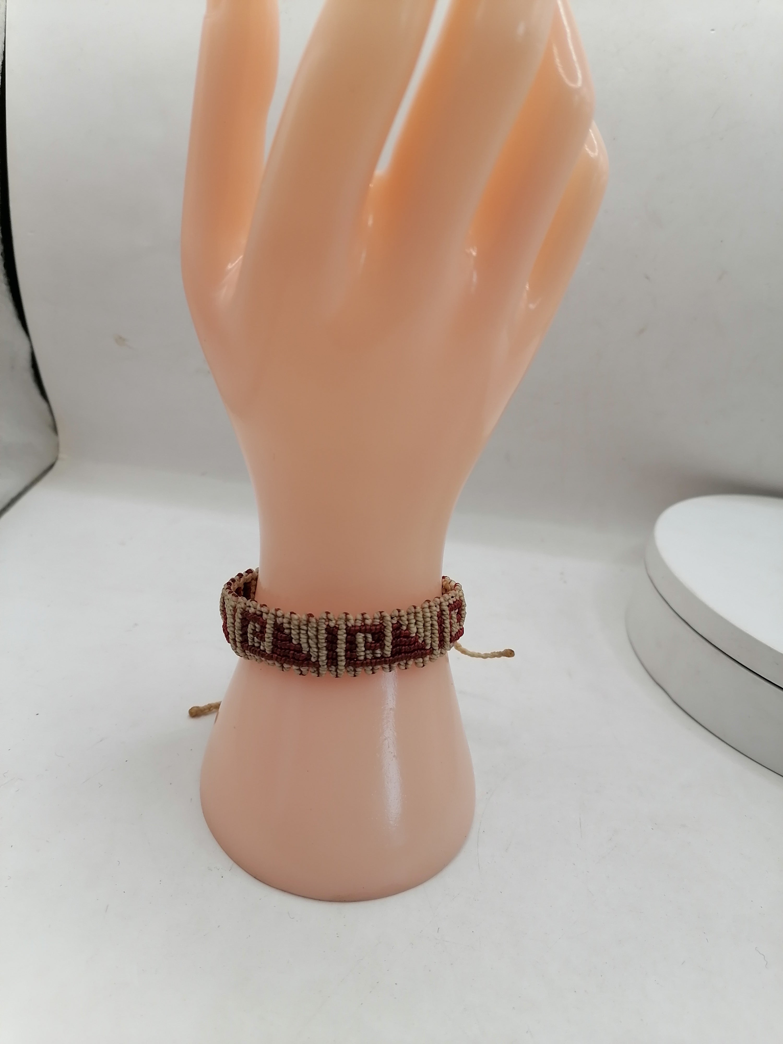 Unisex Bracelet Woven Macrame Thread Peruvian Handicraft Cusco