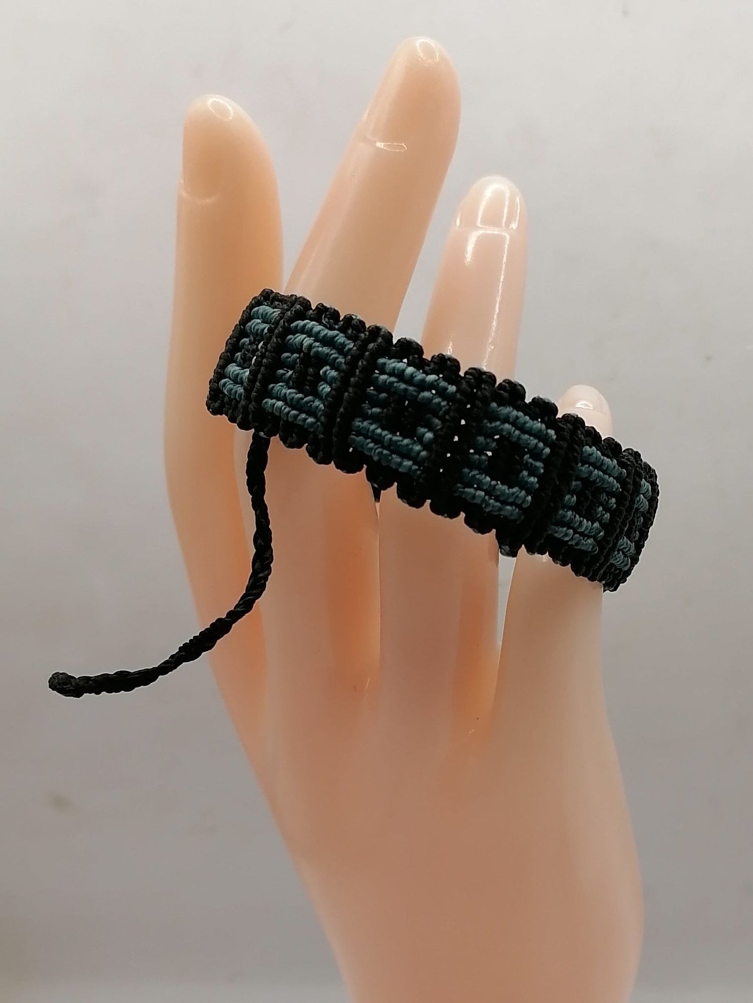 Unisex Bracelet Woven Macrame Thread Peruvian Handicraft Cusco