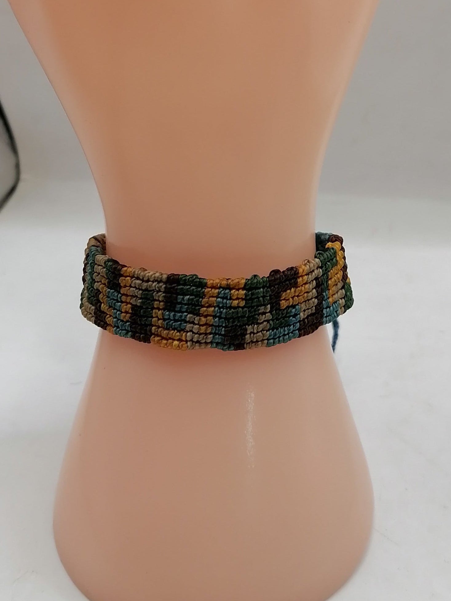 Unisex Bracelet Woven Macrame Thread Peruvian Handicraft Cusco