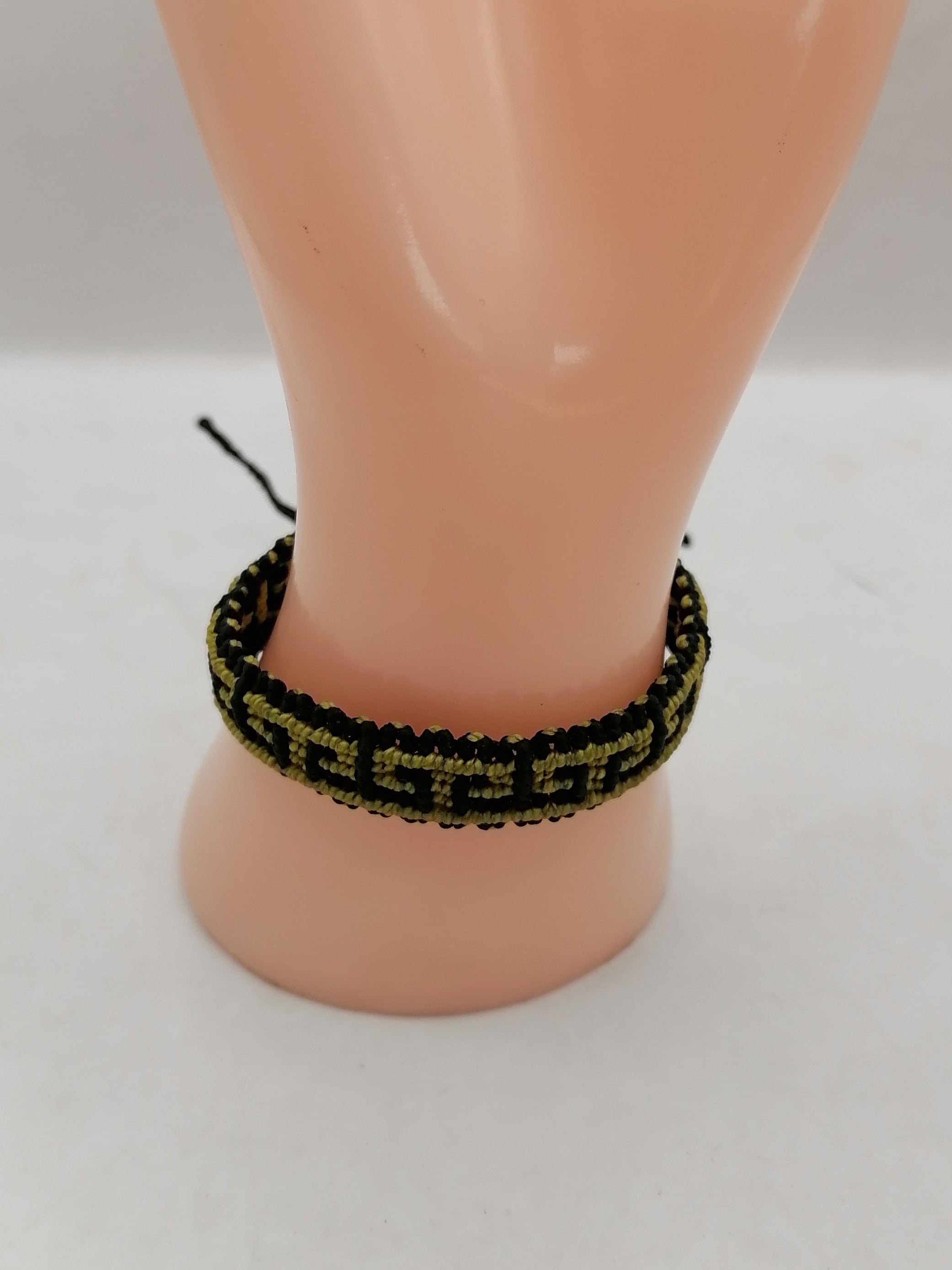 Unisex Bracelet Woven Macrame Thread Peruvian Handicraft Cusco