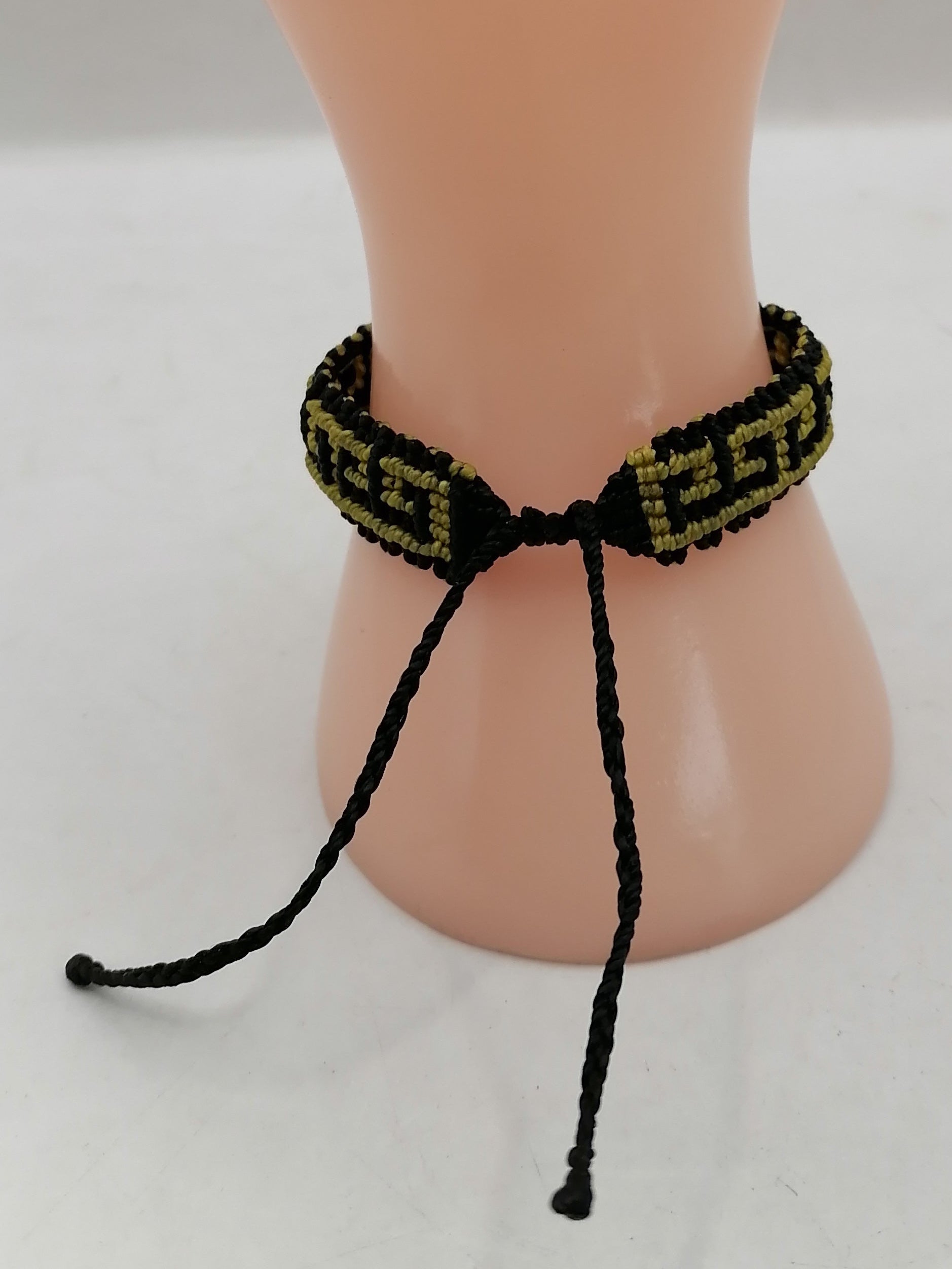 Unisex Bracelet Woven Macrame Thread Peruvian Handicraft Cusco