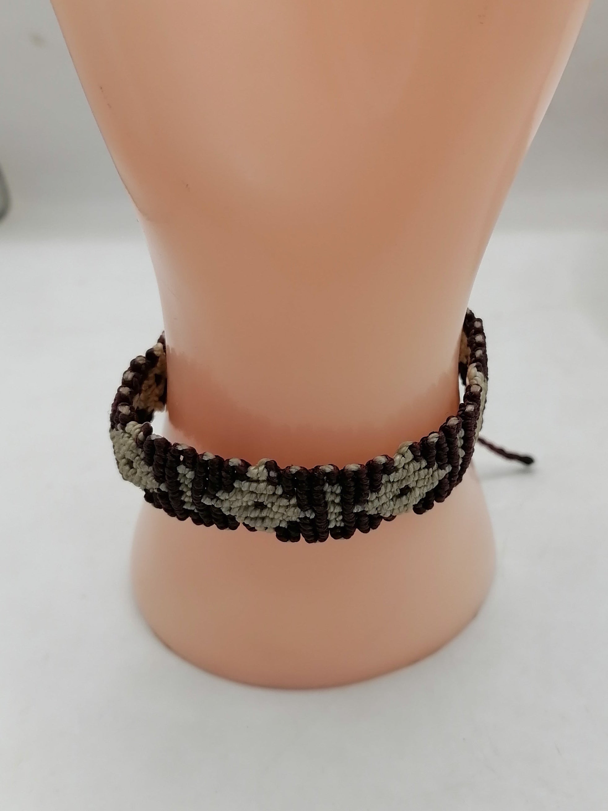 Unisex Bracelet Woven Thread Macrame Chakana Inca Design