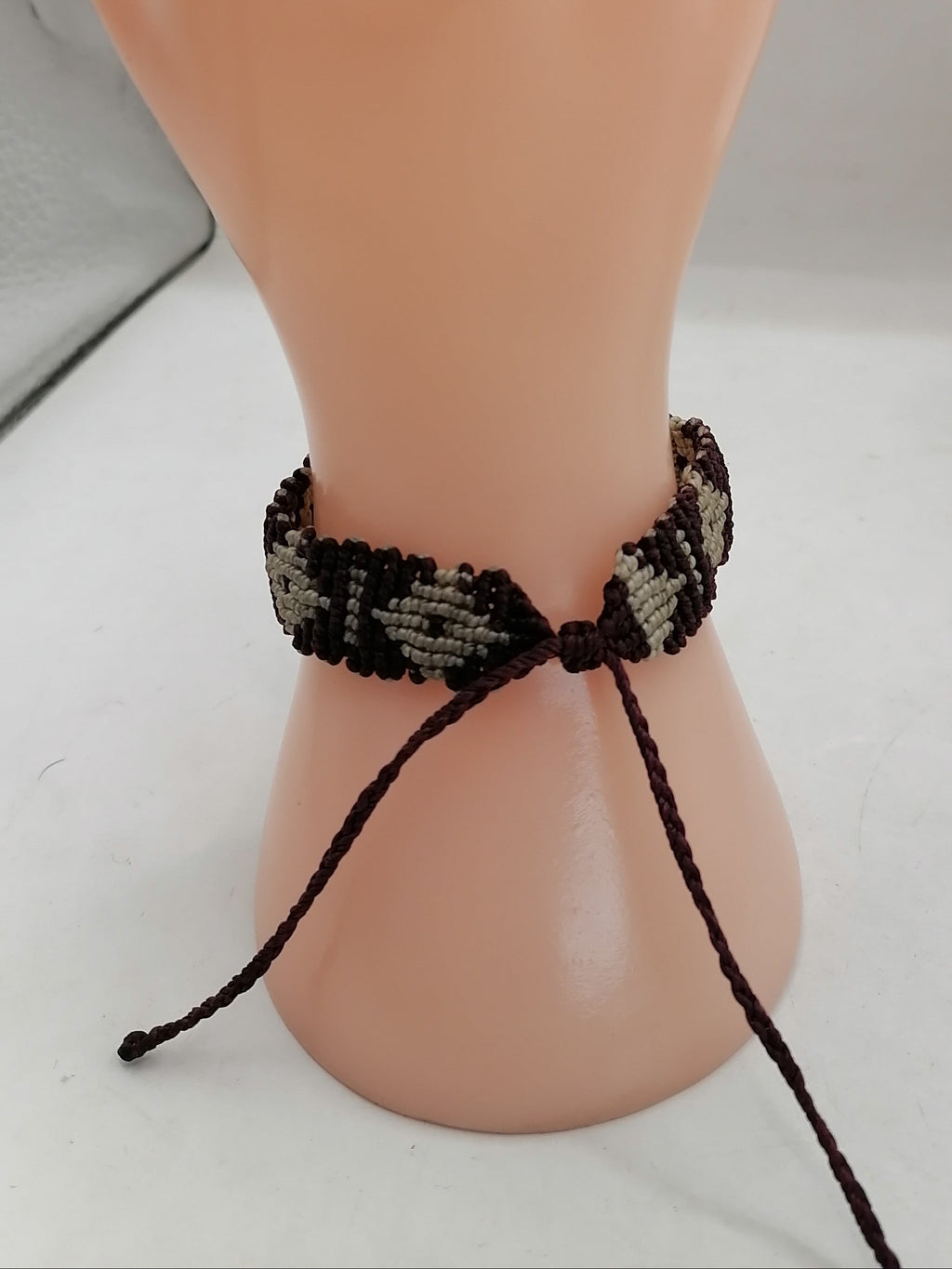 Unisex Bracelet Woven Thread Macrame Chakana Inca Design