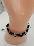 Women's Woven Macrame Thread Bracelet with Inca Chakana