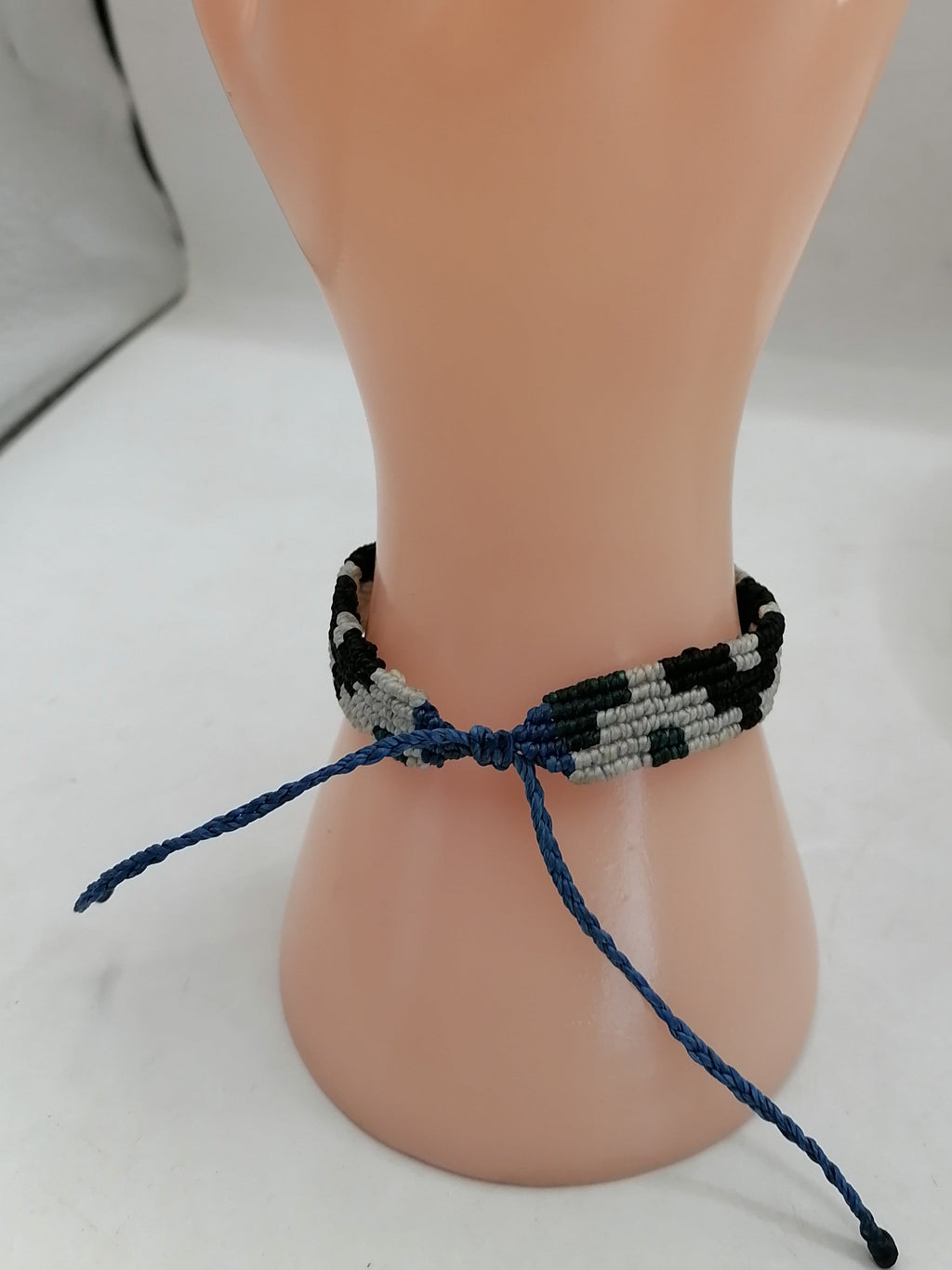 Women's Woven Macrame Thread Bracelet with Inca Chakana