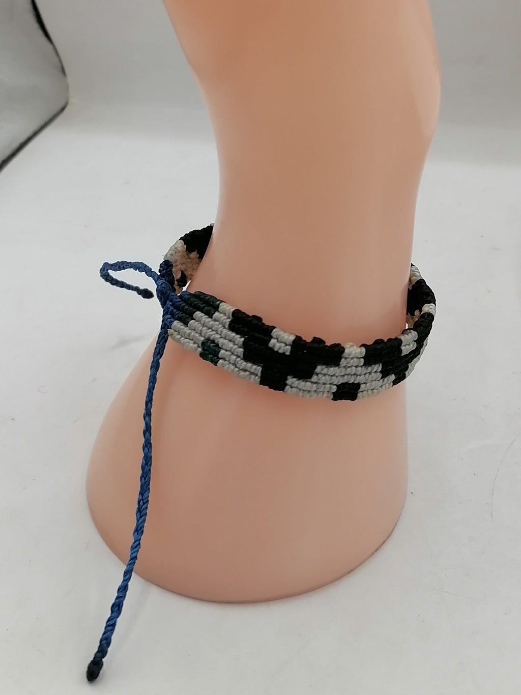 Women's Woven Macrame Thread Bracelet with Inca Chakana