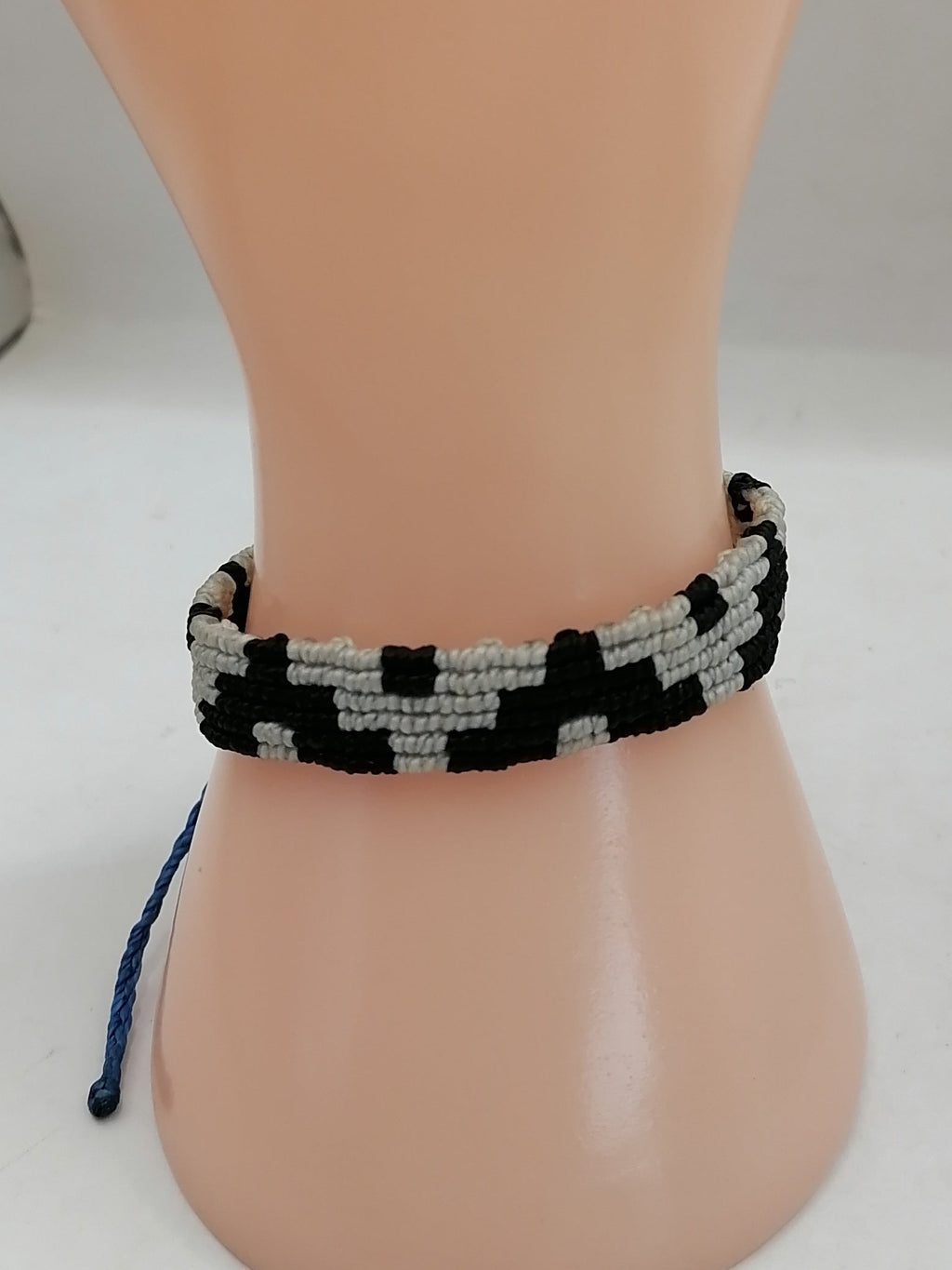 Women's Woven Macrame Thread Bracelet with Inca Chakana