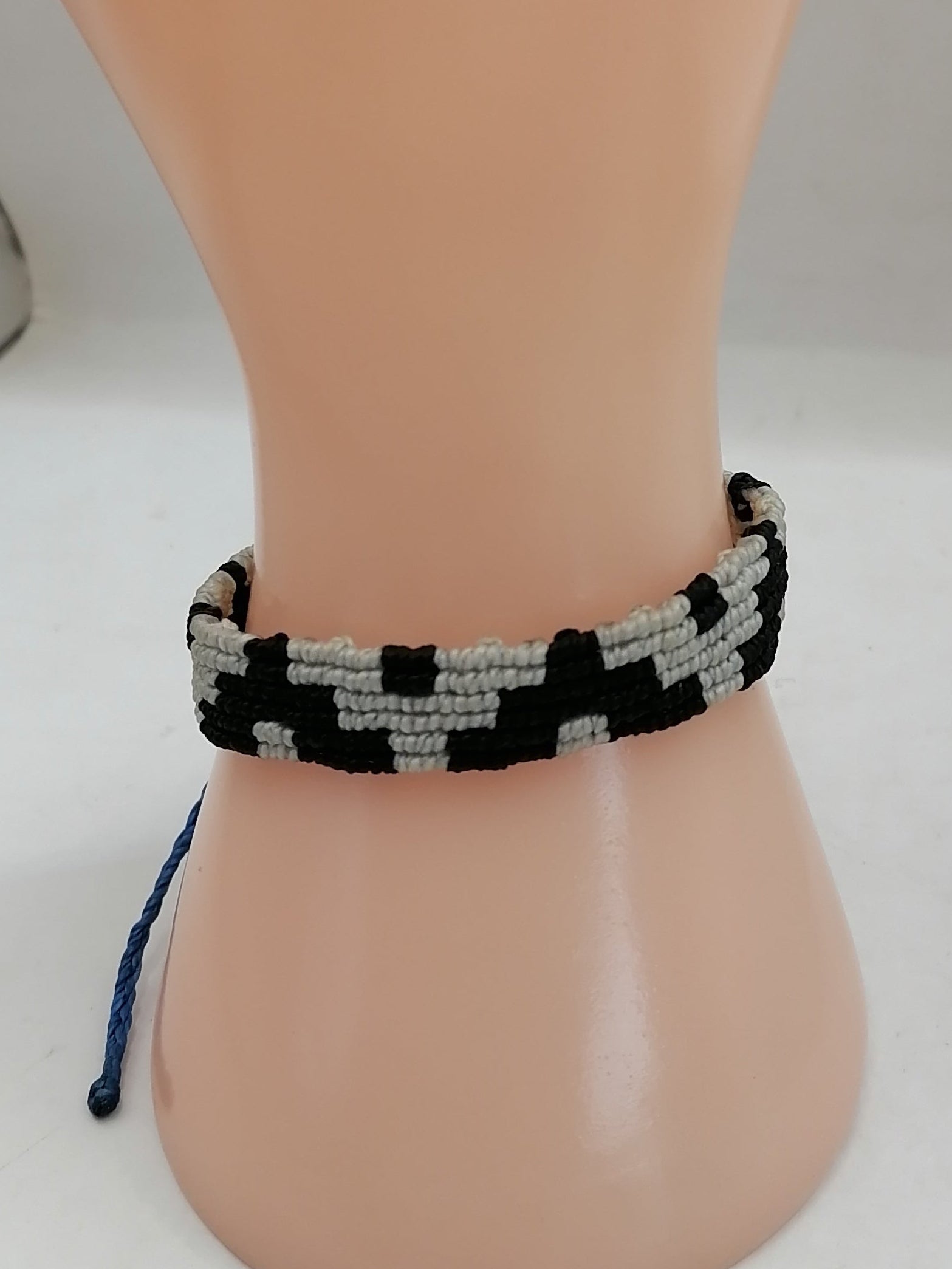 Women's Woven Macrame Thread Bracelet with Inca Chakana