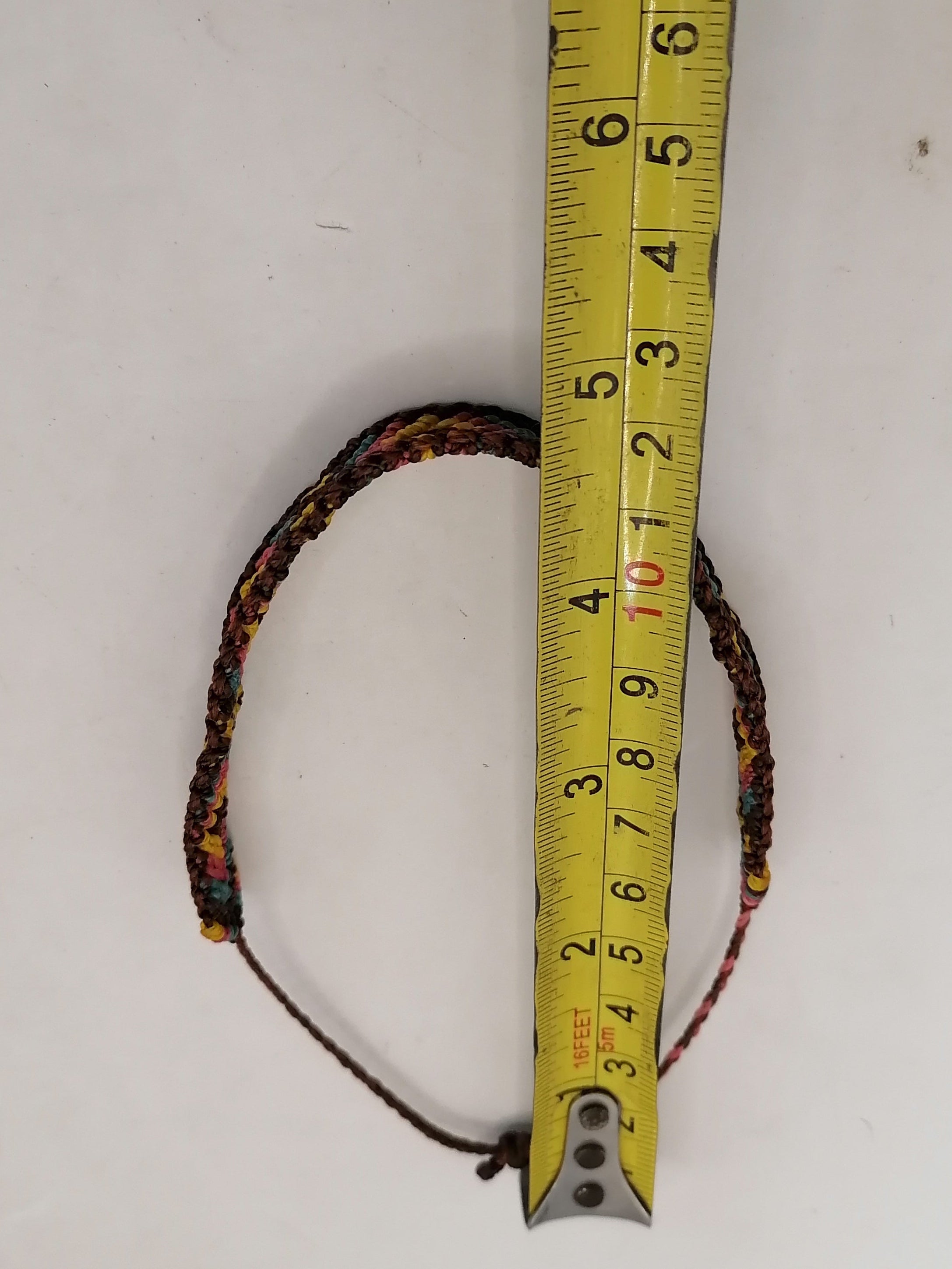 Unisex Woven Macrame Thread Bracelet with Geometric Shapes