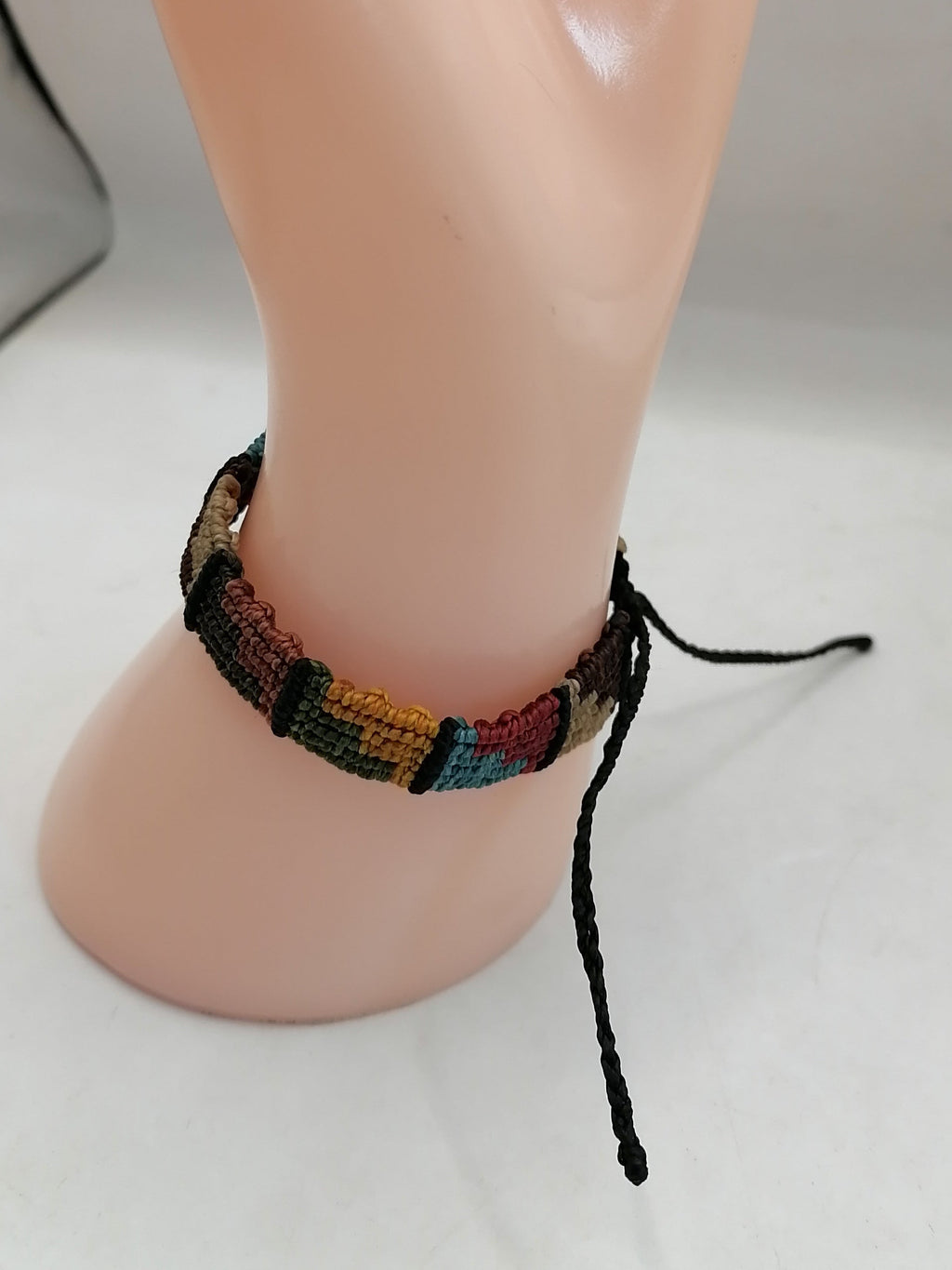 Unisex Bracelet Woven Macrame Thread Peruvian Handicraft Cusco