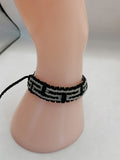 Women's Woven Macrame Thread Bracelet, Peruvian Handicraft, Cusco