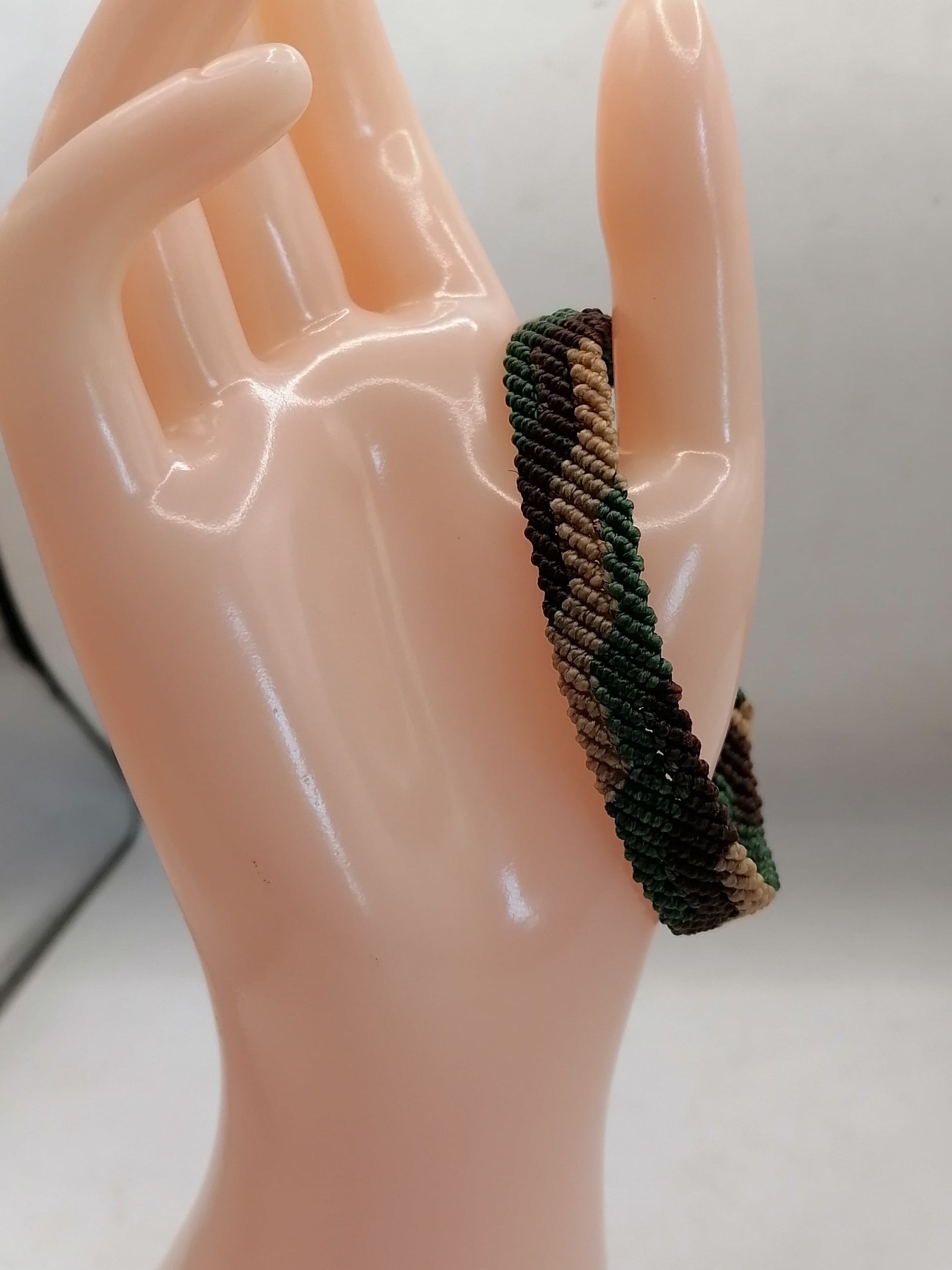 Women's Woven Macrame Thread Bracelet, Peruvian Handicraft, Cusco