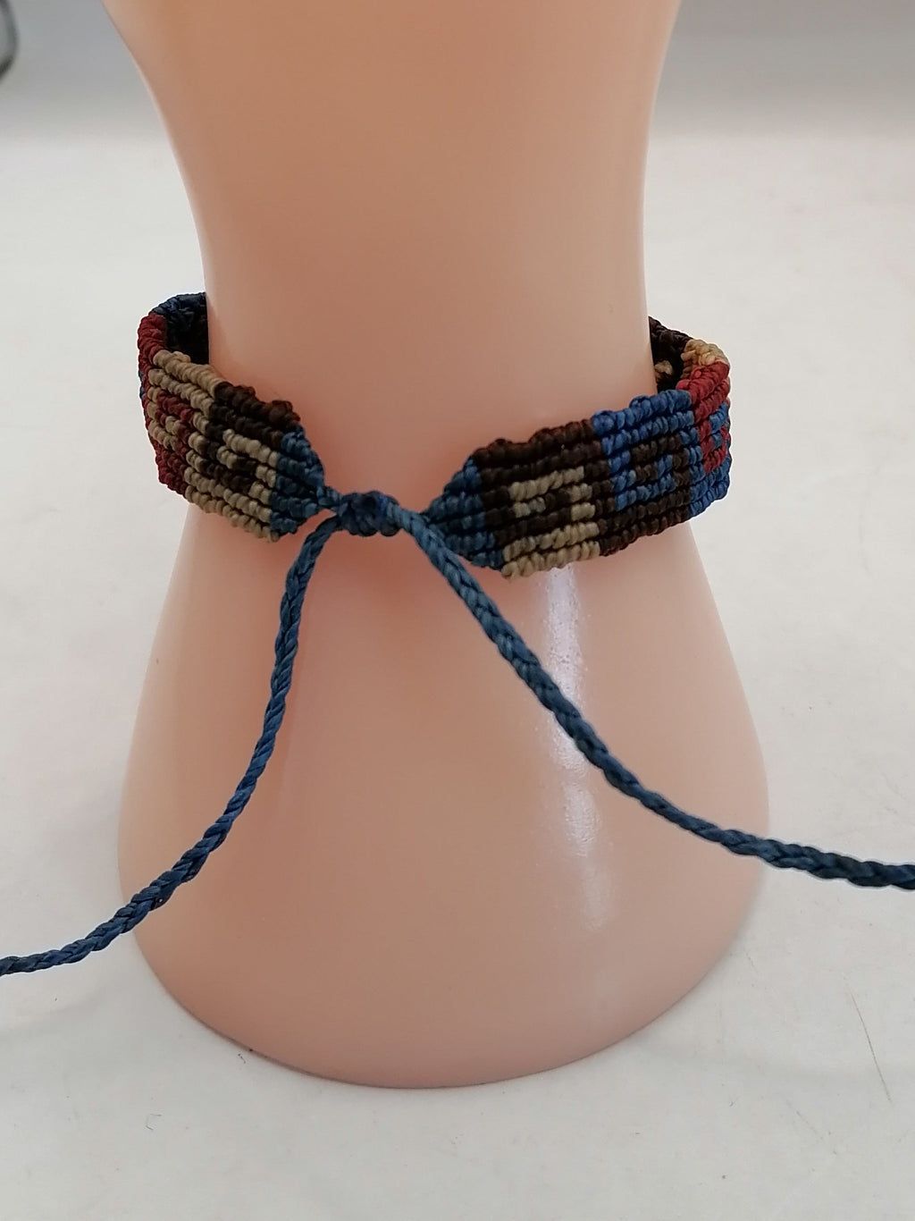 Unisex Bracelet Woven Macrame Thread Peruvian Handicraft Cusco