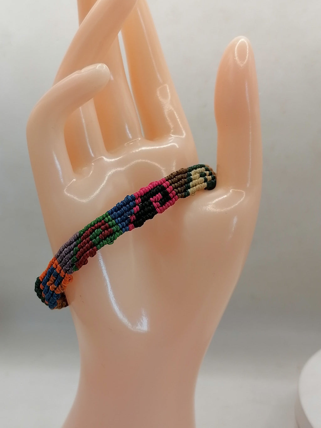 Unisex Bracelet Woven Macrame Thread Peruvian Handicraft Cusco