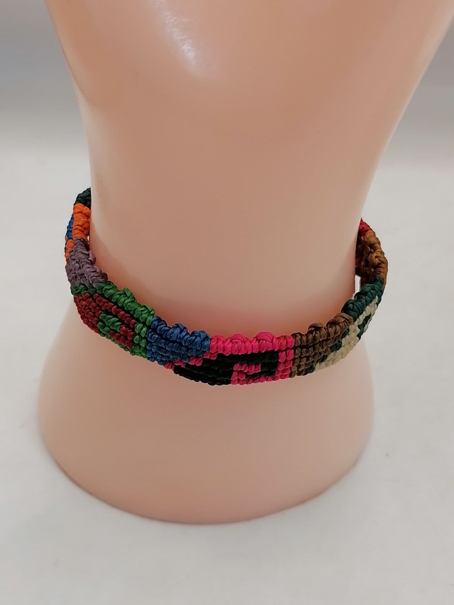 Unisex Bracelet Woven Macrame Thread Peruvian Handicraft Cusco