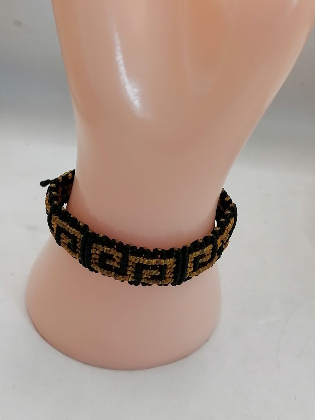 Handmade Macrame Bracelet with Labyrinth Designs