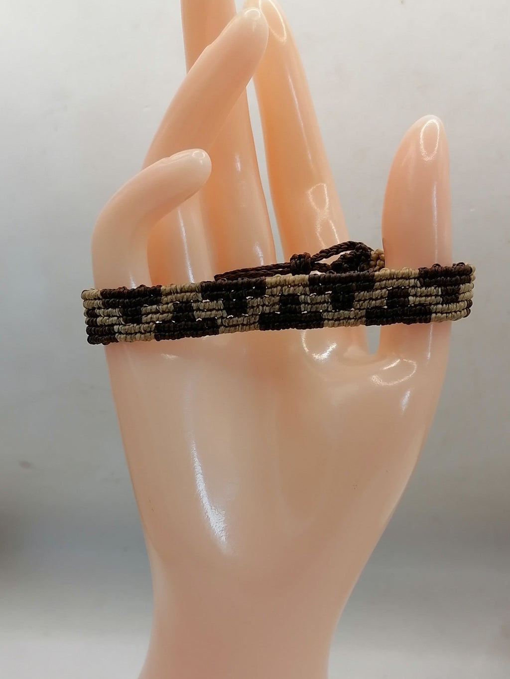 Handmade Macrame Bracelet with Labyrinth Designs