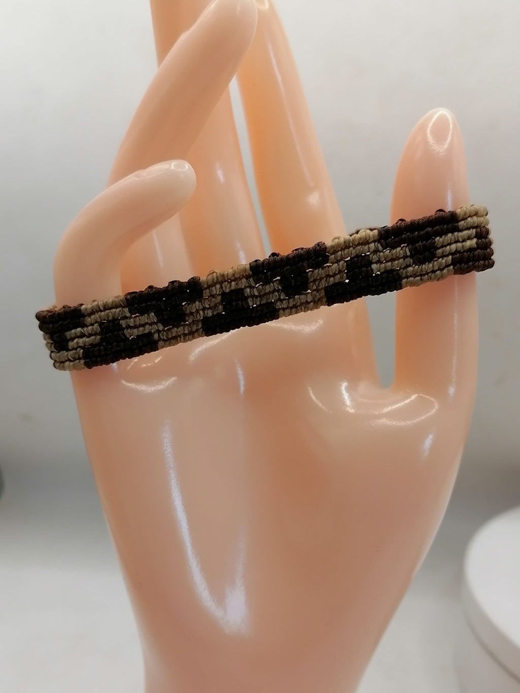 Handmade Macrame Bracelet with Labyrinth Designs