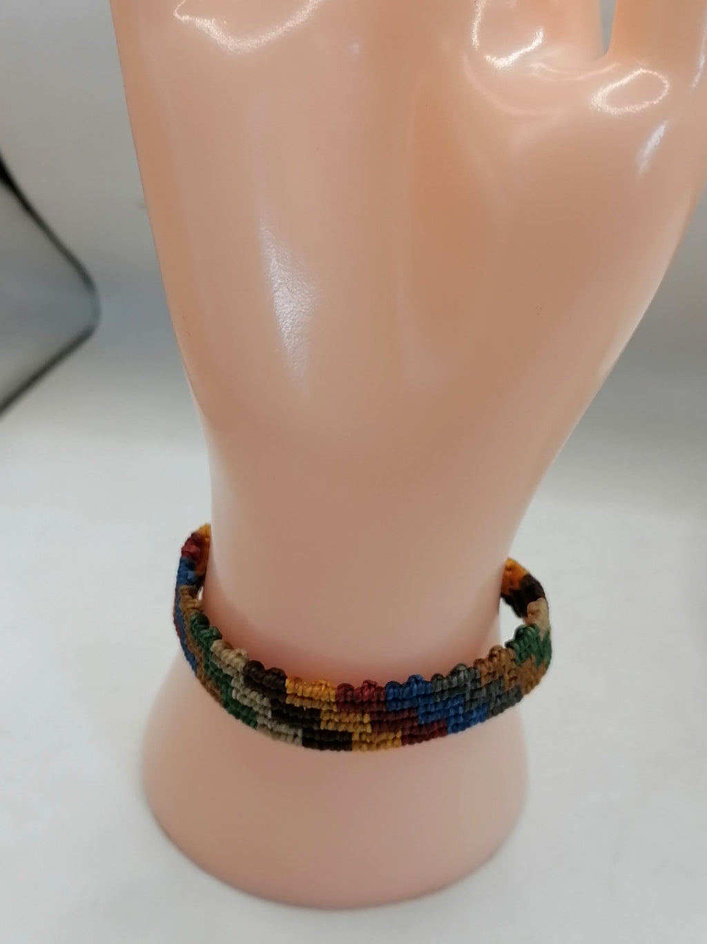 Unisex Bracelet Woven Macrame Thread Geometric DesignS