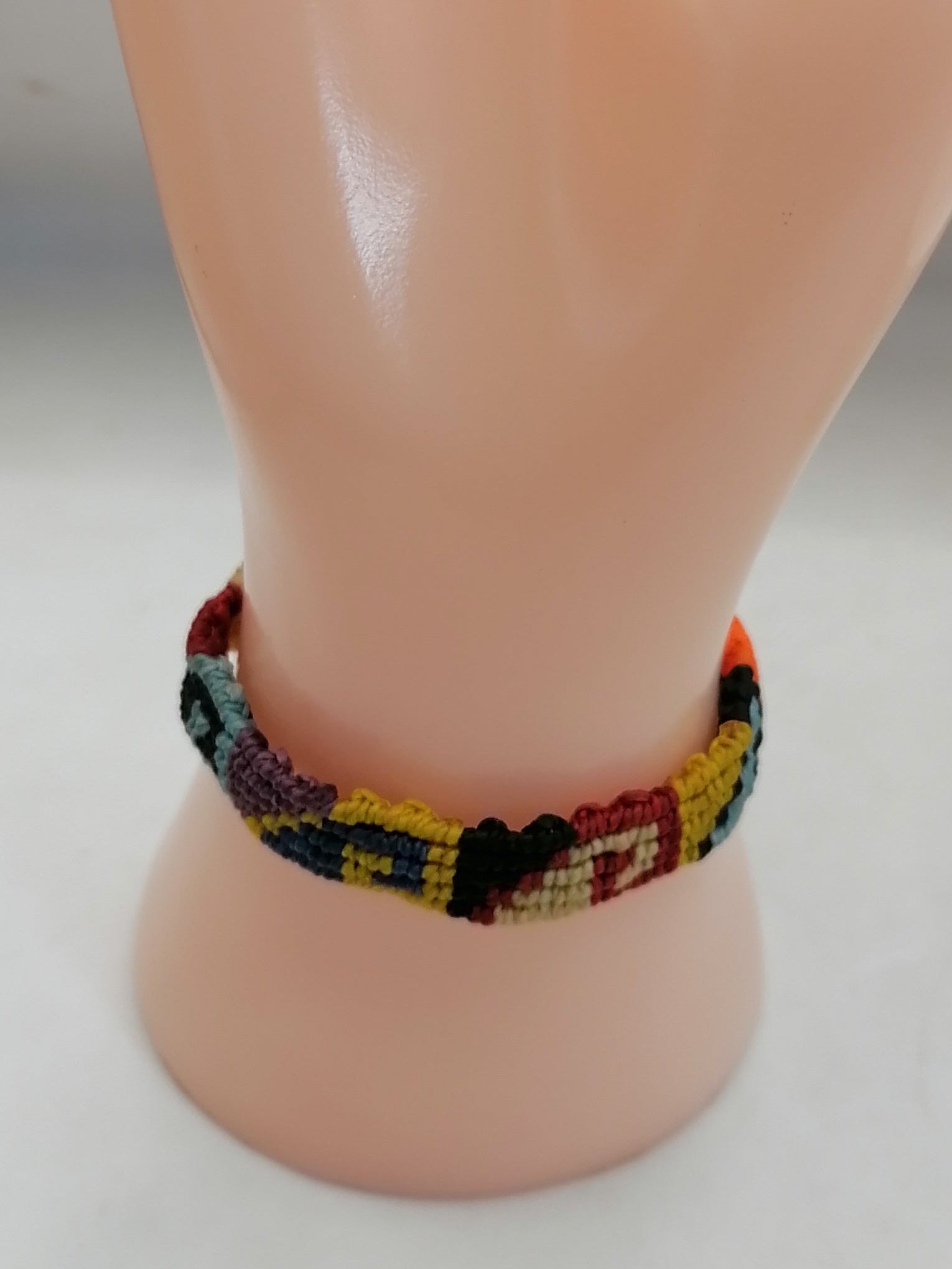Unisex Bracelet Woven Macrame Thread Peruvian Handicraft Cusco