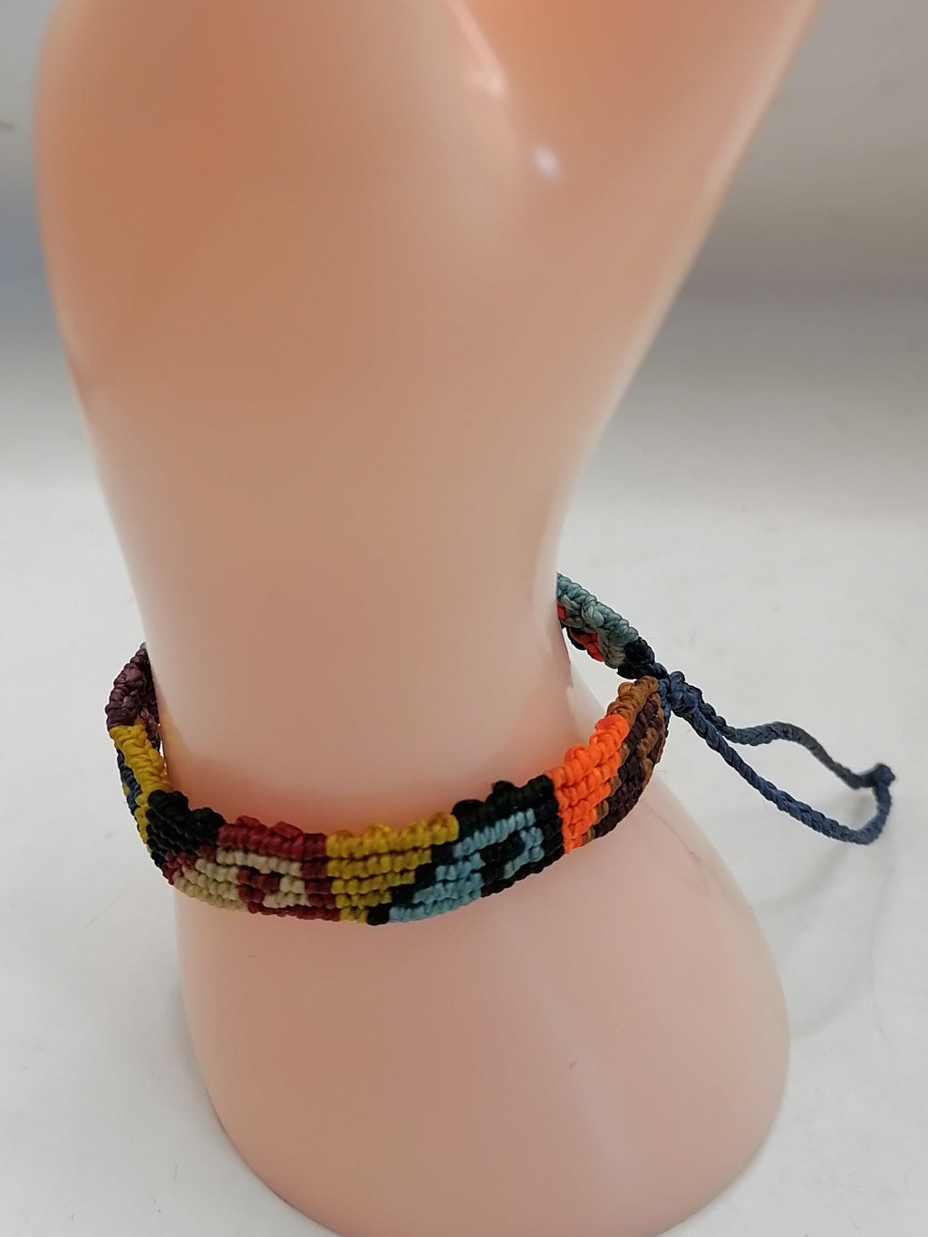 Unisex Bracelet Woven Macrame Thread Peruvian Handicraft Cusco