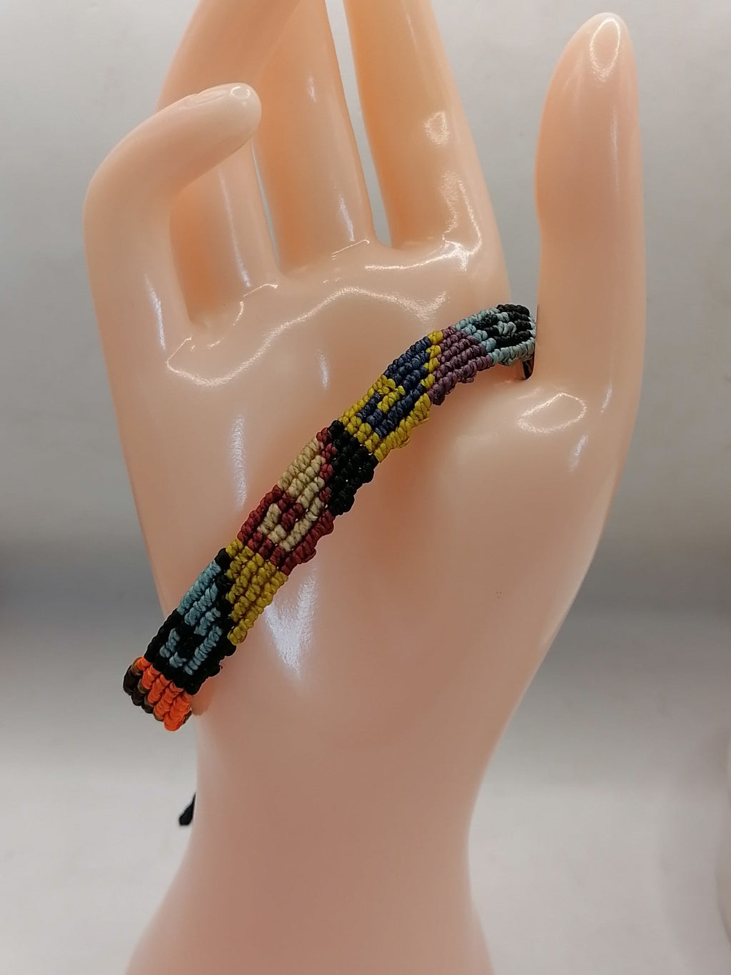 Unisex Bracelet Woven Macrame Thread Peruvian Handicraft Cusco