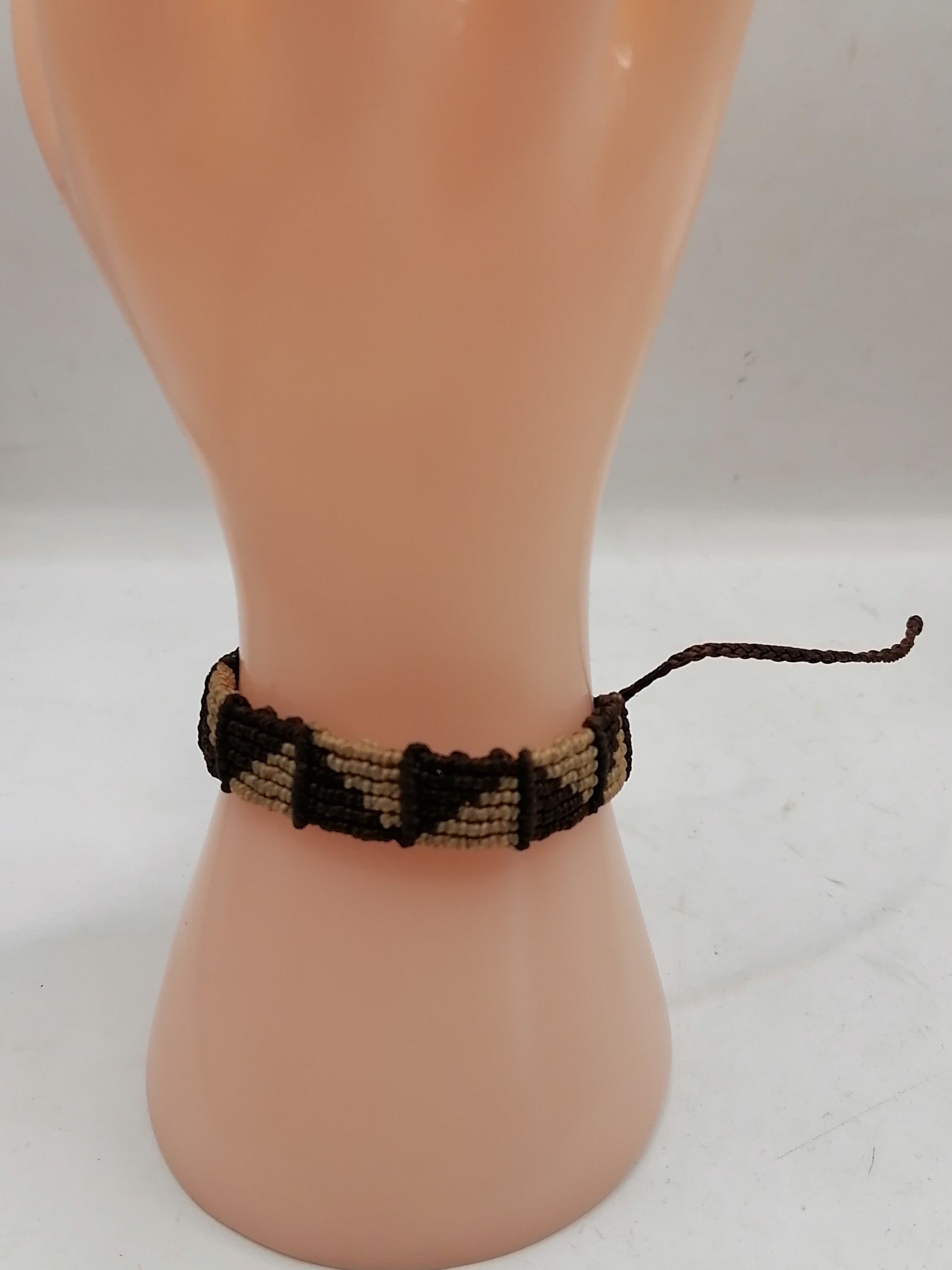 Unisex Bracelet Woven Macrame Thread Peruvian Handicraft Cusco