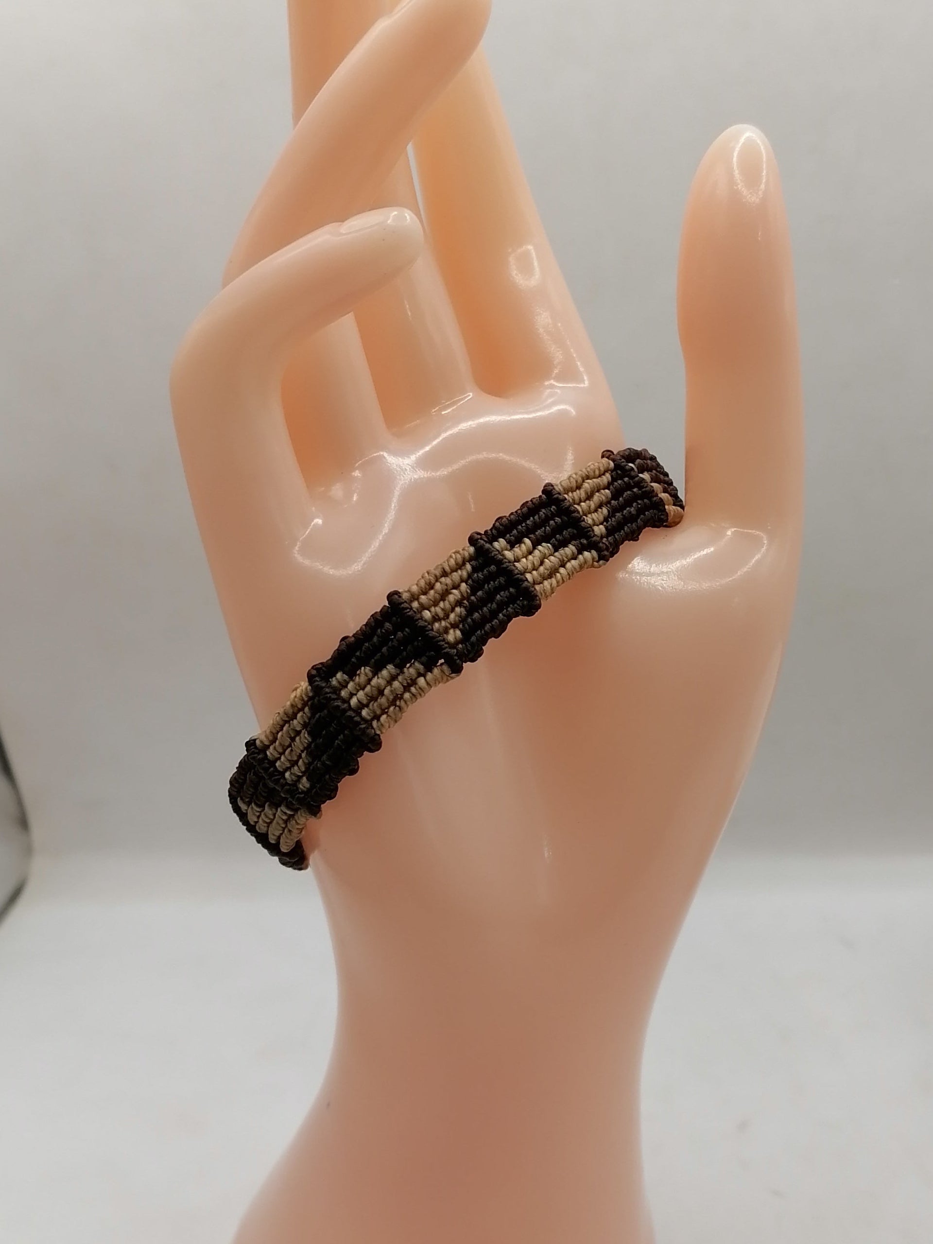 Unisex Bracelet Woven Macrame Thread Peruvian Handicraft Cusco