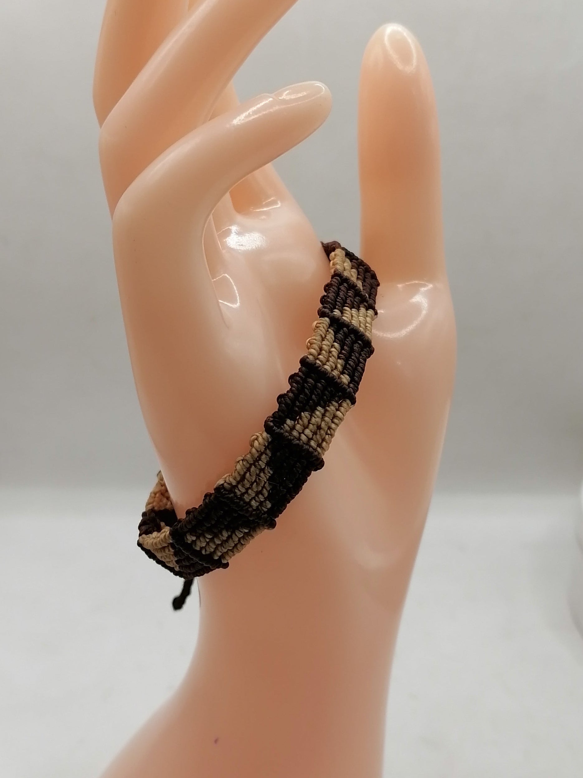 Unisex Bracelet Woven Macrame Thread Peruvian Handicraft Cusco