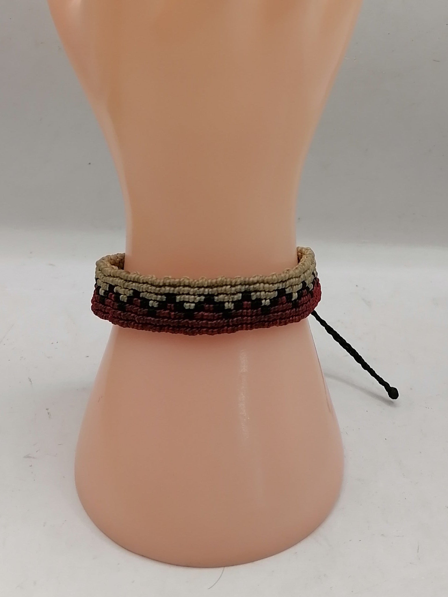 Unisex Bracelet Woven Macrame Thread Peruvian Handicraft Cusco