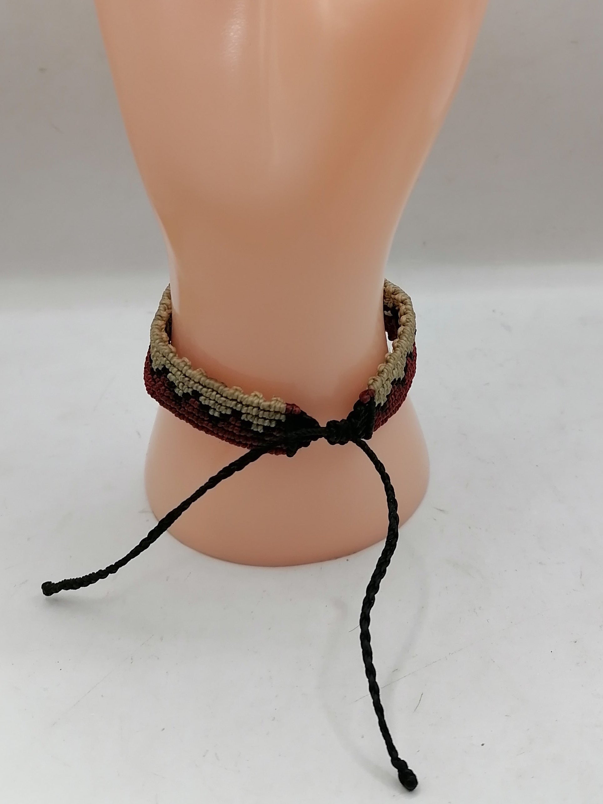 Unisex Bracelet Woven Macrame Thread Peruvian Handicraft Cusco
