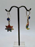 Sterling Silver 950 Earrings Sun Moon Inca Wedding