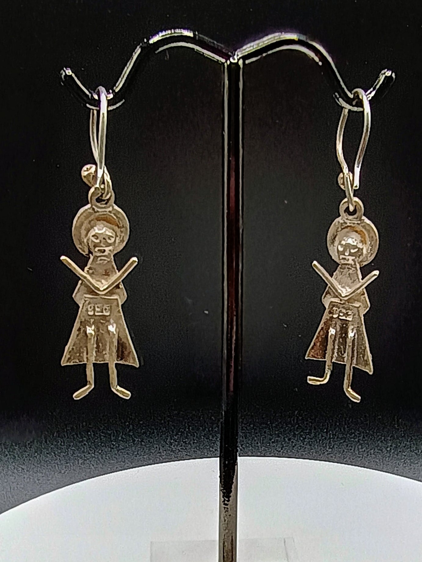 Women's Earrings, 950 Sterling Silver, Handmade by Peruvian Artisans in Cusco