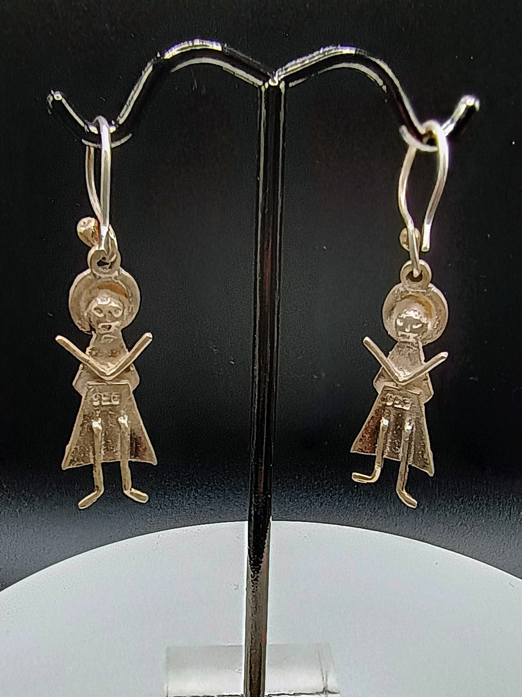 Women's Earrings, 950 Sterling Silver, Handmade by Peruvian Artisans in Cusco