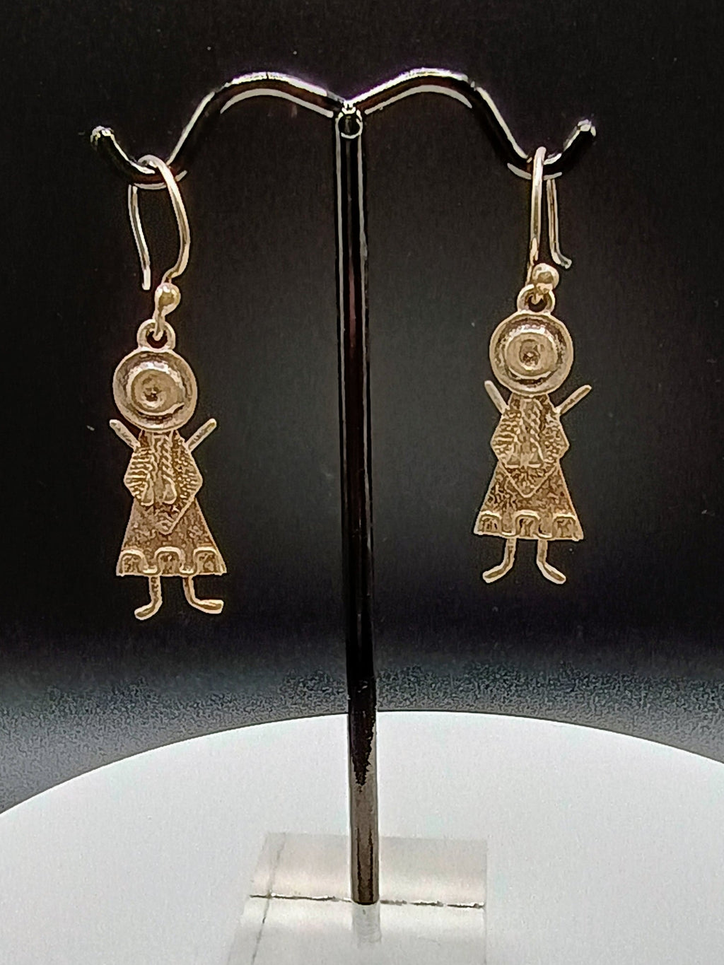 Women's Earrings, 950 Sterling Silver, Handmade by Peruvian Artisans in Cusco