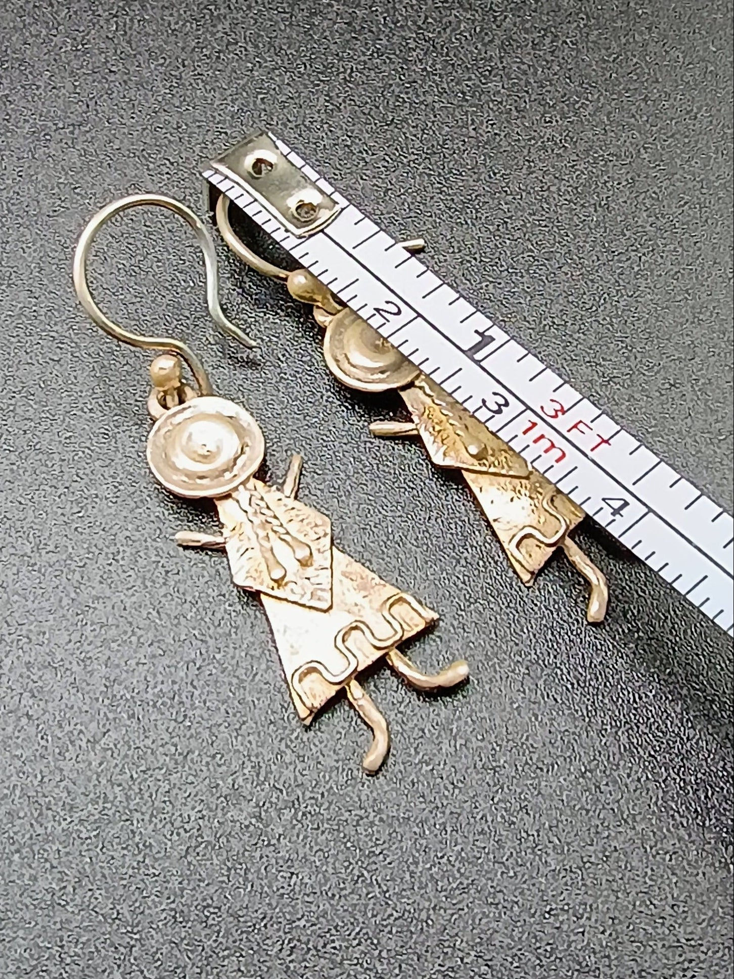 Women's Earrings, 950 Sterling Silver, Handmade by Peruvian Artisans in Cusco