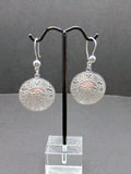 Sterling Silver 950 Earrings, Inca Calendar Design, Peruvian Handicraft