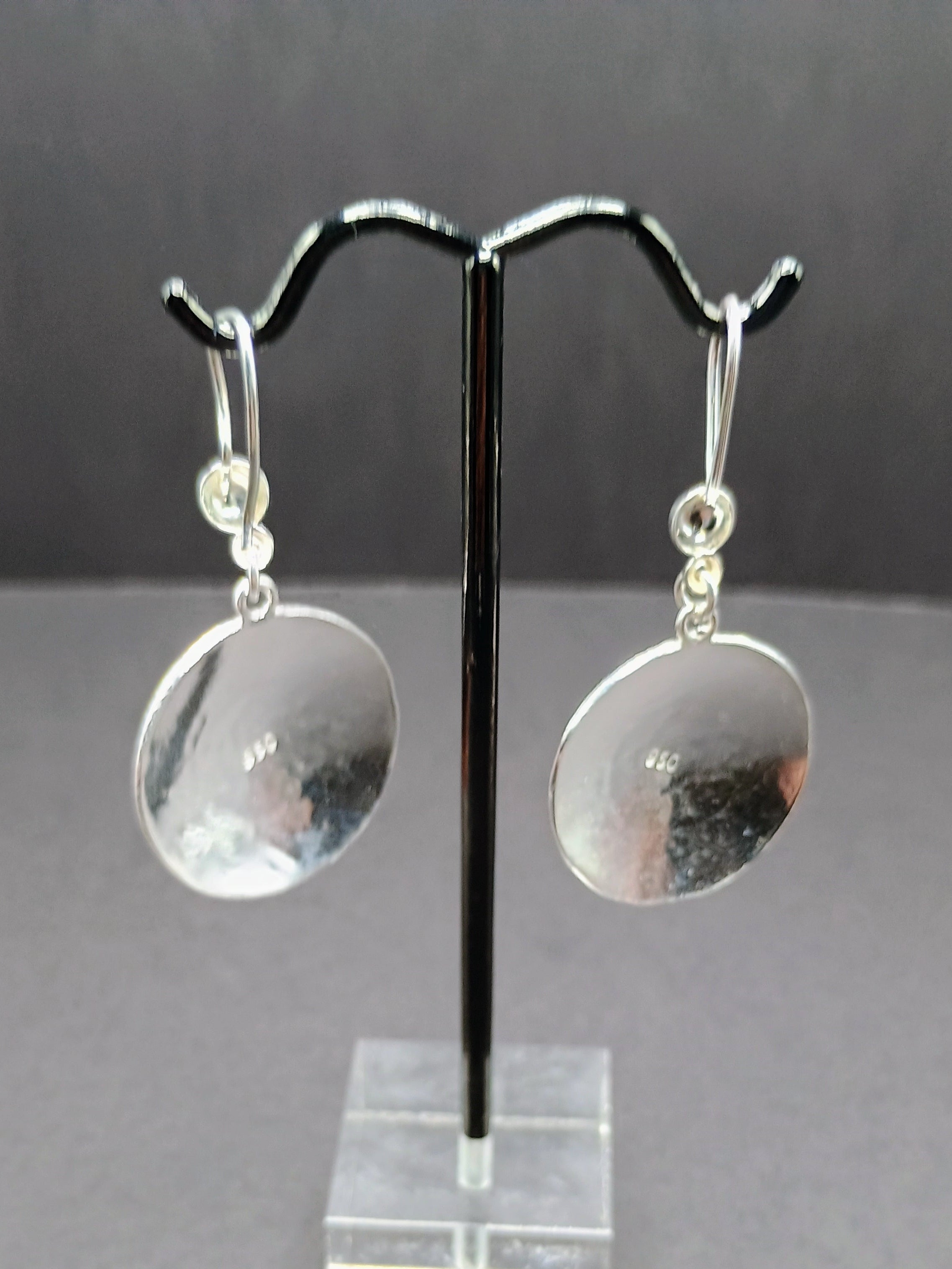 Sterling Silver 950 Earrings, Inca Calendar Design, Peruvian Handicraft