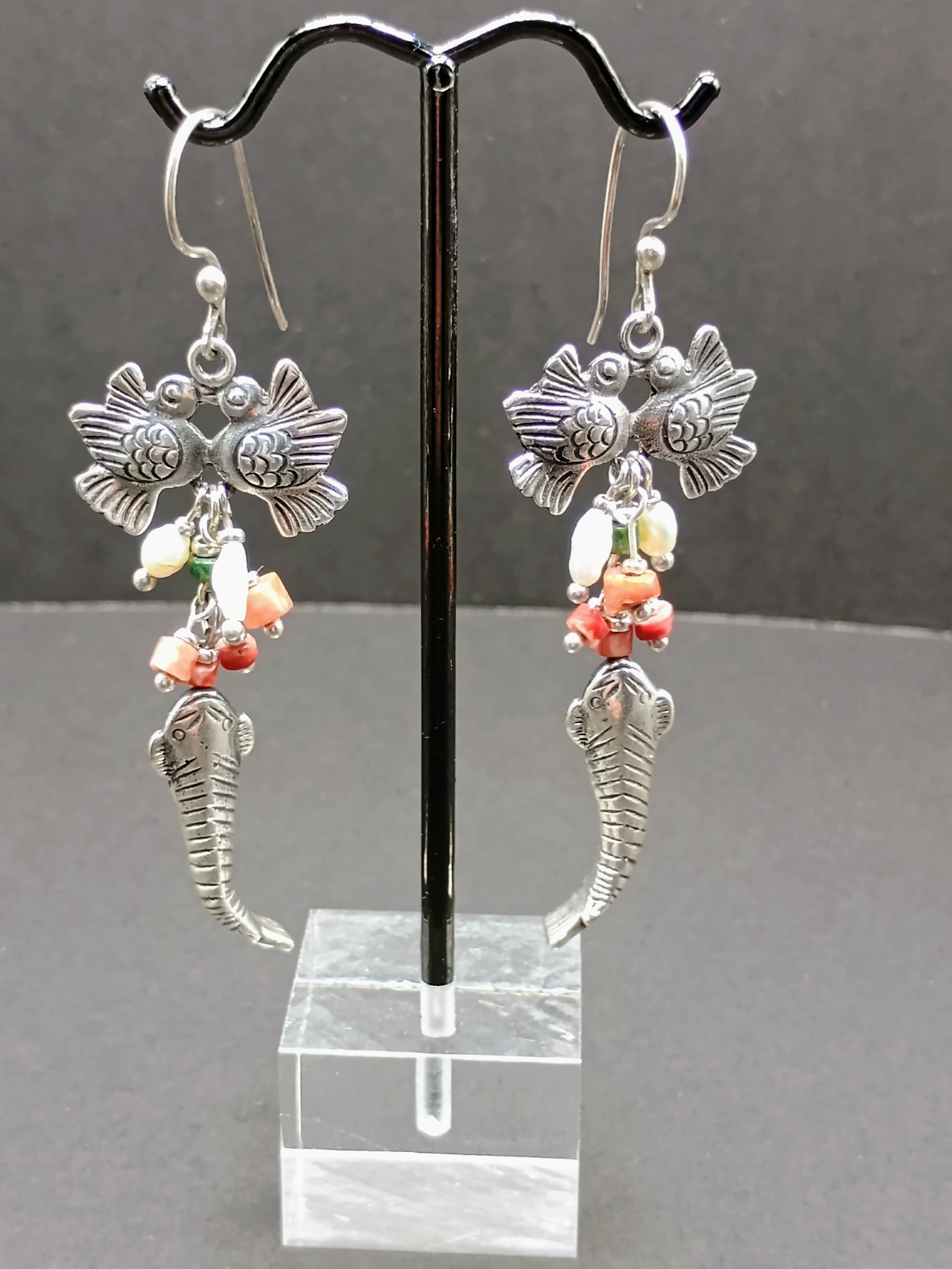 Handmade 950 Sterling Silver Earrings from Cusco for Women