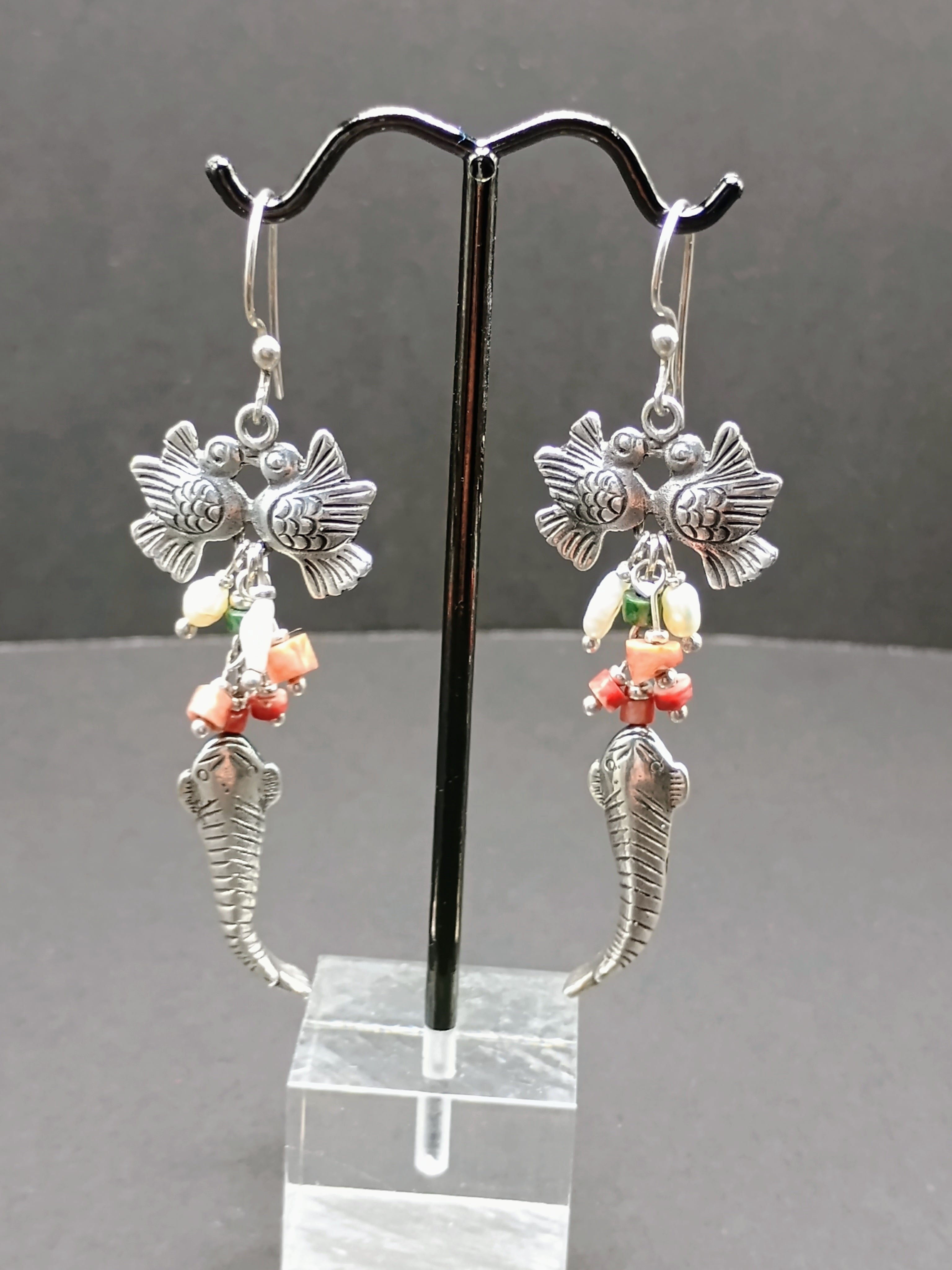 Handmade 950 Sterling Silver Earrings from Cusco for Women