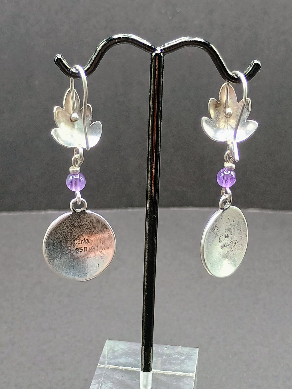 Handmade 950 Sterling Silver Earrings