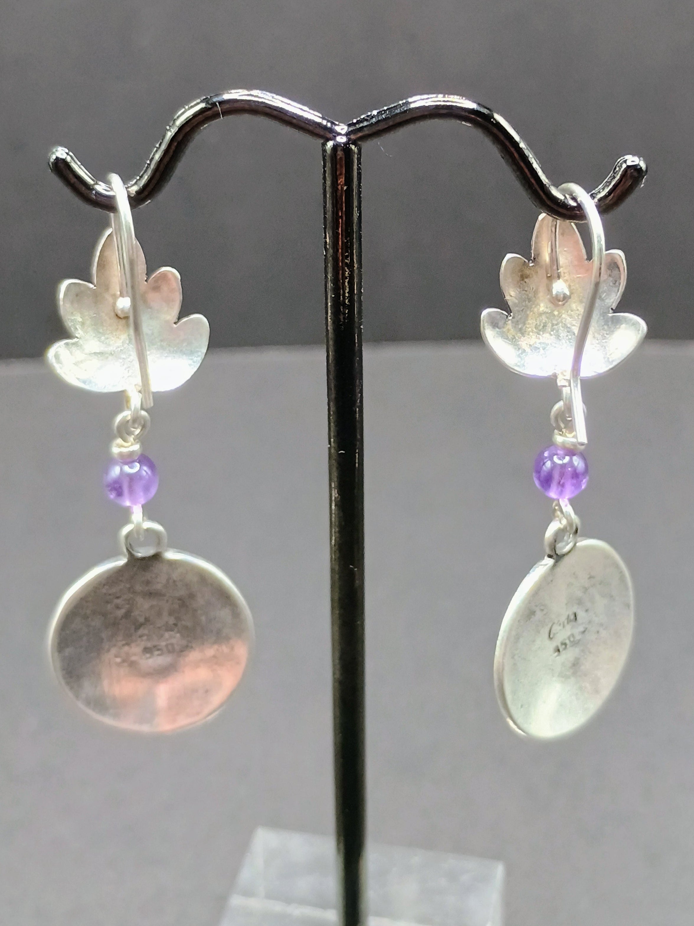 Handmade 950 Sterling Silver Earrings