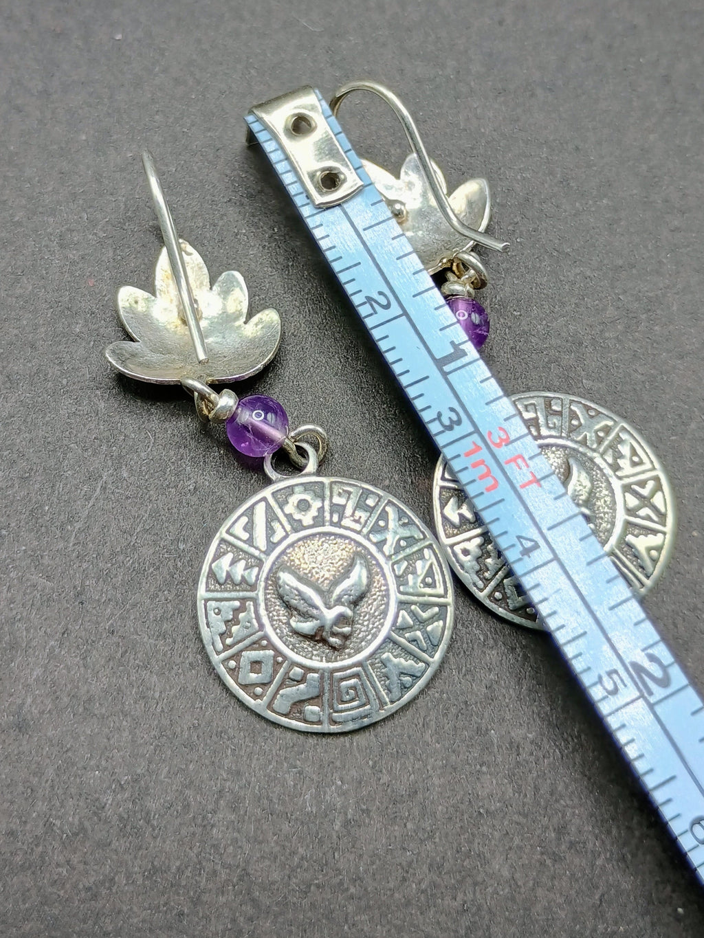 Handmade 950 Sterling Silver Earrings