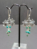 Women's Earrings, 950 Sterling Silver, Peruvian Handicraft, Cusco