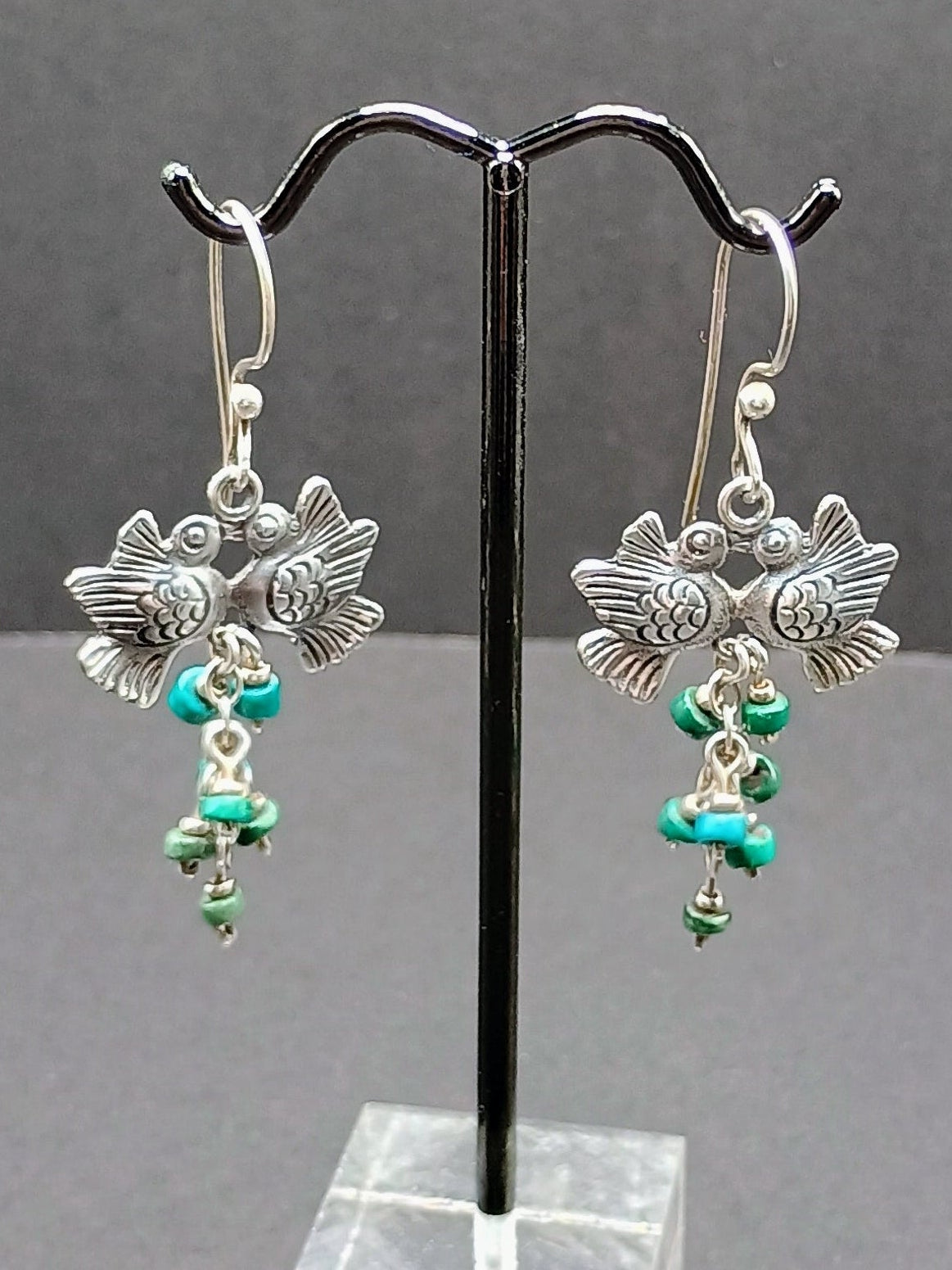 Women's Earrings, 950 Sterling Silver, Peruvian Handicraft, Cusco