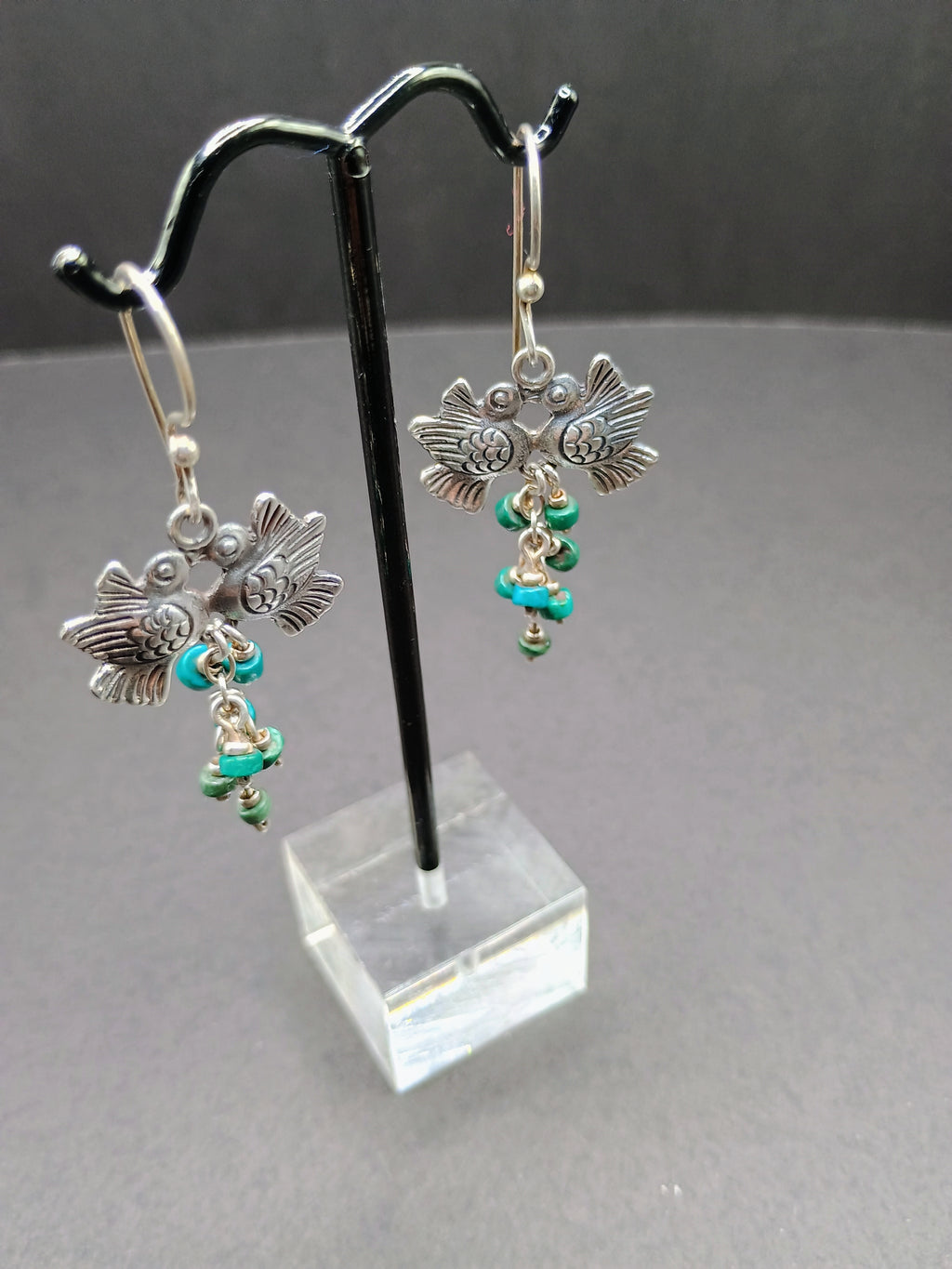 Women's Earrings, 950 Sterling Silver, Peruvian Handicraft, Cusco