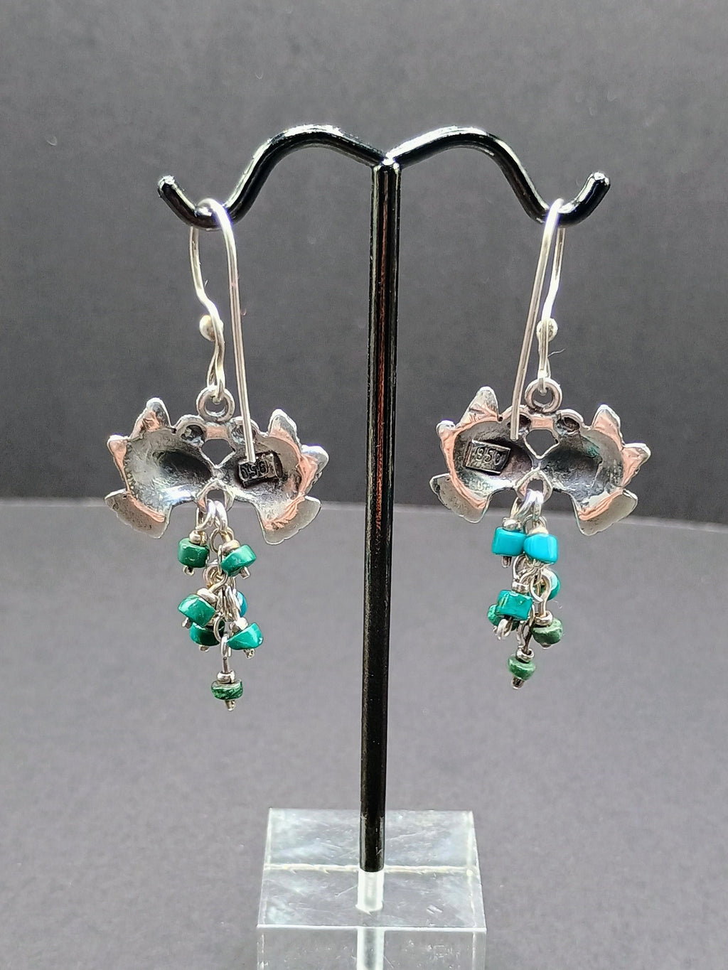 Women's Earrings, 950 Sterling Silver, Peruvian Handicraft, Cusco