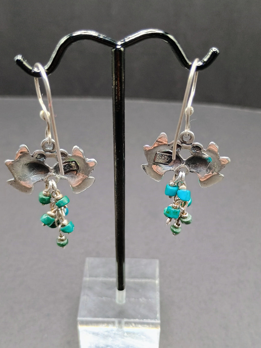 Women's Earrings, 950 Sterling Silver, Peruvian Handicraft, Cusco