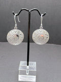Women's Earrings Sterling Silver 950 Inca Calendar