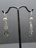 Sterling Silver 950 Earrings for Women, Nazca Lines, Hummingbird, Spider, Andean Inca Design